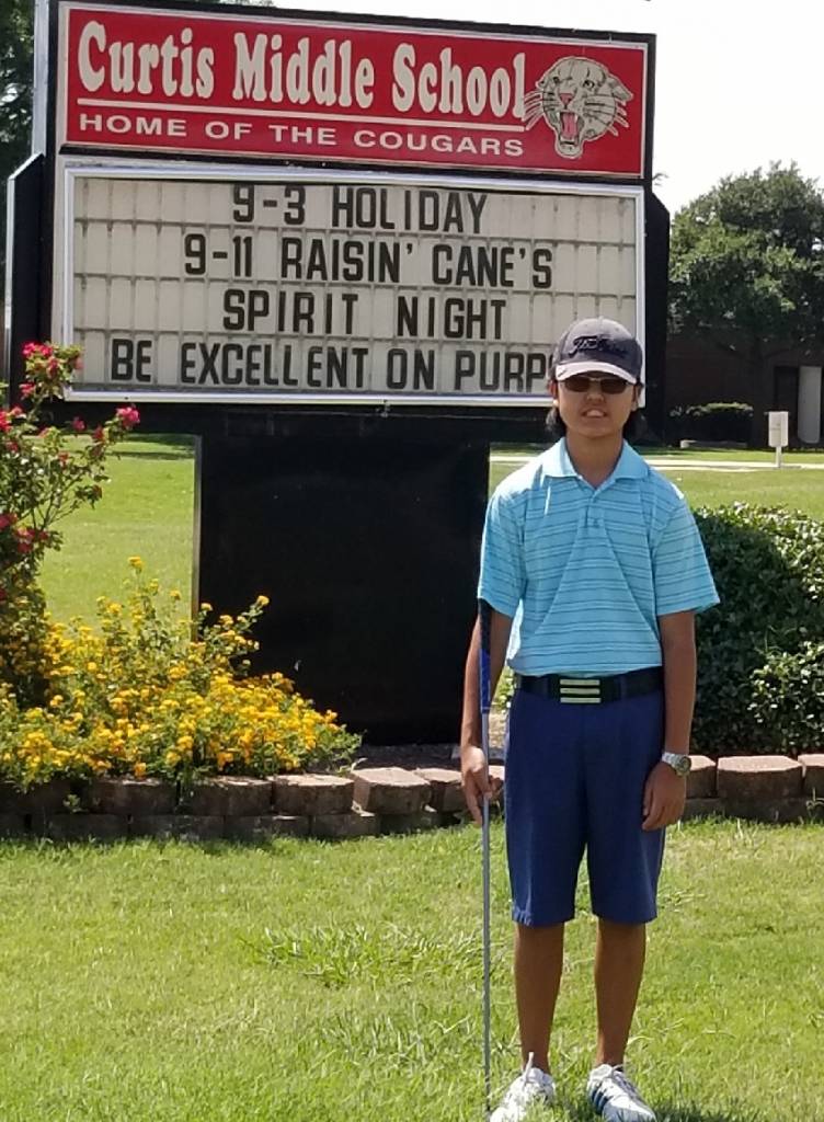 Garrett Denham on course